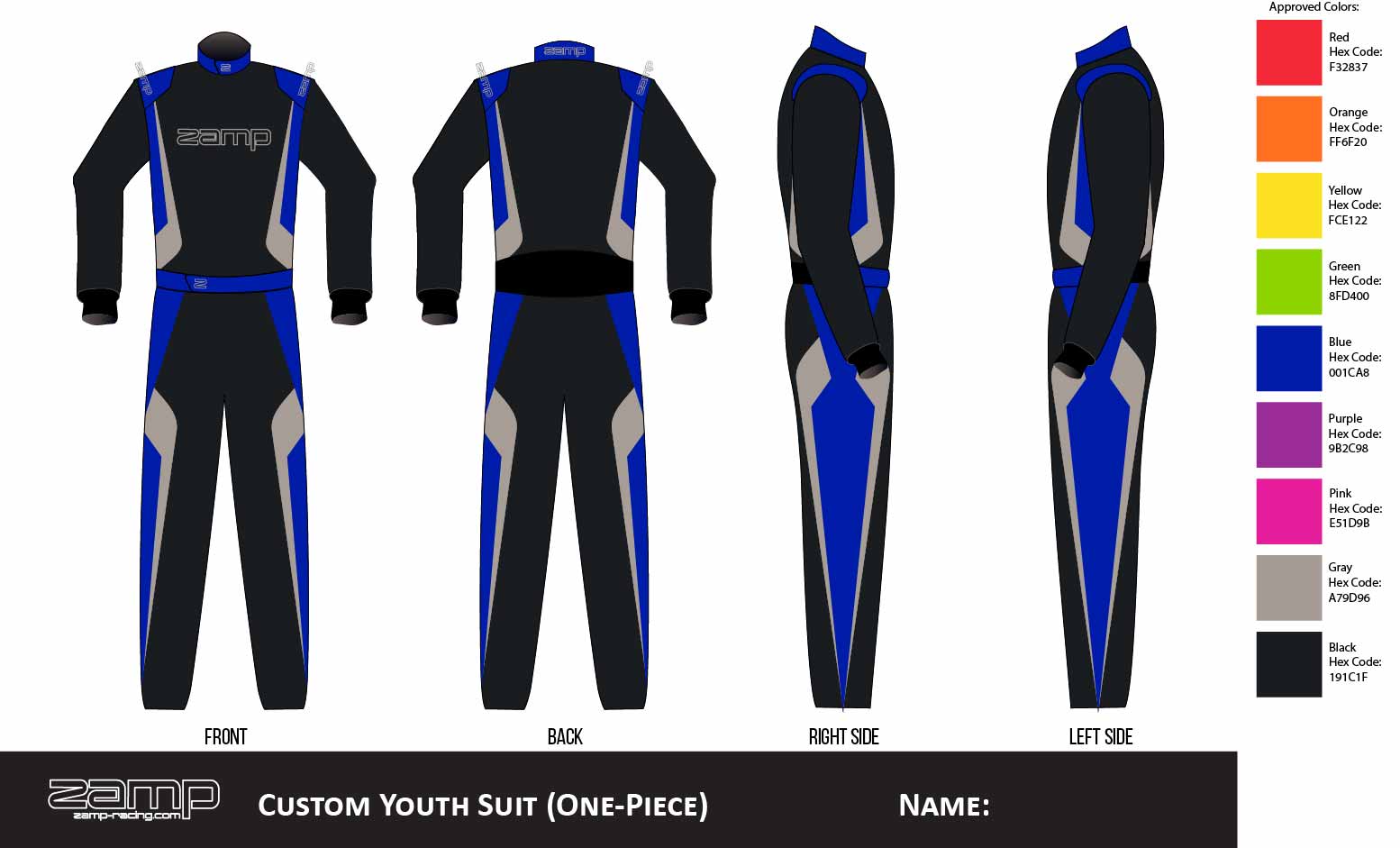 RS Customs Zamp Youth Suit