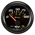 2.0 Dia Oil Pressure Gauge Black  0-100psi