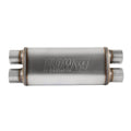Muffler 3-1/2 Inlet 2-1/ 2 Dual Outlet