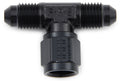 Fitting #8 Tee Female Swivel On Side Black