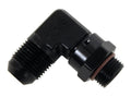 #10 x 7/8-14 90 Deg Swivel Adapter Black