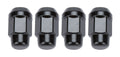 4 Lugnuts Acorn Bulge 1/2 Black