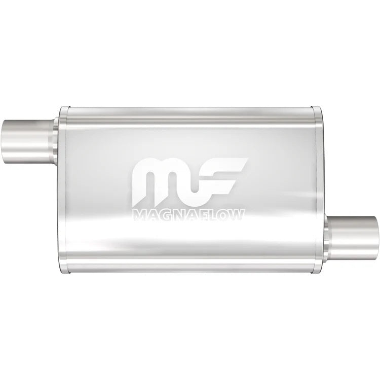 Stainless Muffler 2.5in Offset In/Out