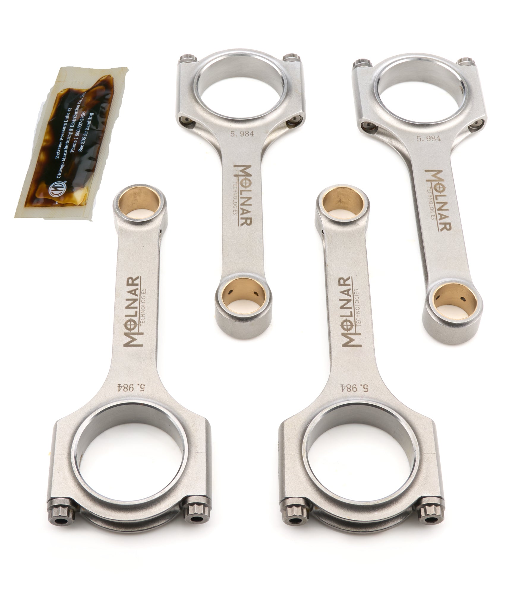 5.984 H-Beam Rod Set Honda K24A Lightweight