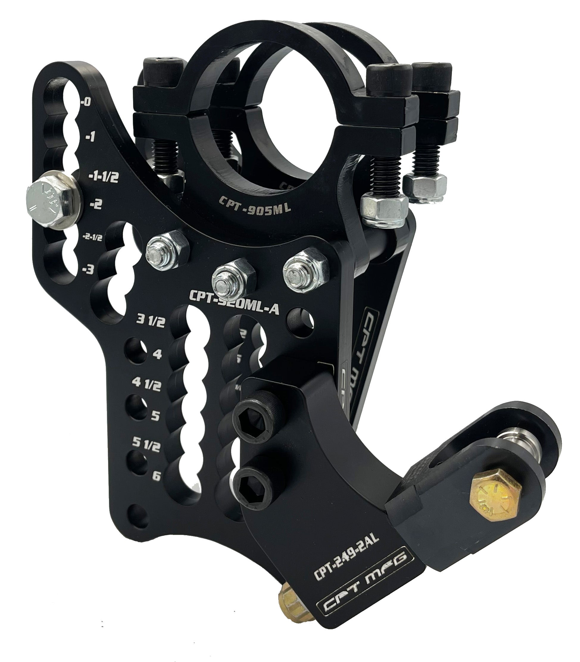 MOD LITE MODULAR HOUSING DOUBLE SHEAR MODULAR 2 LINK BRACKET W/ CALIPER BRACKET- Part#: CPT-905ML-AL