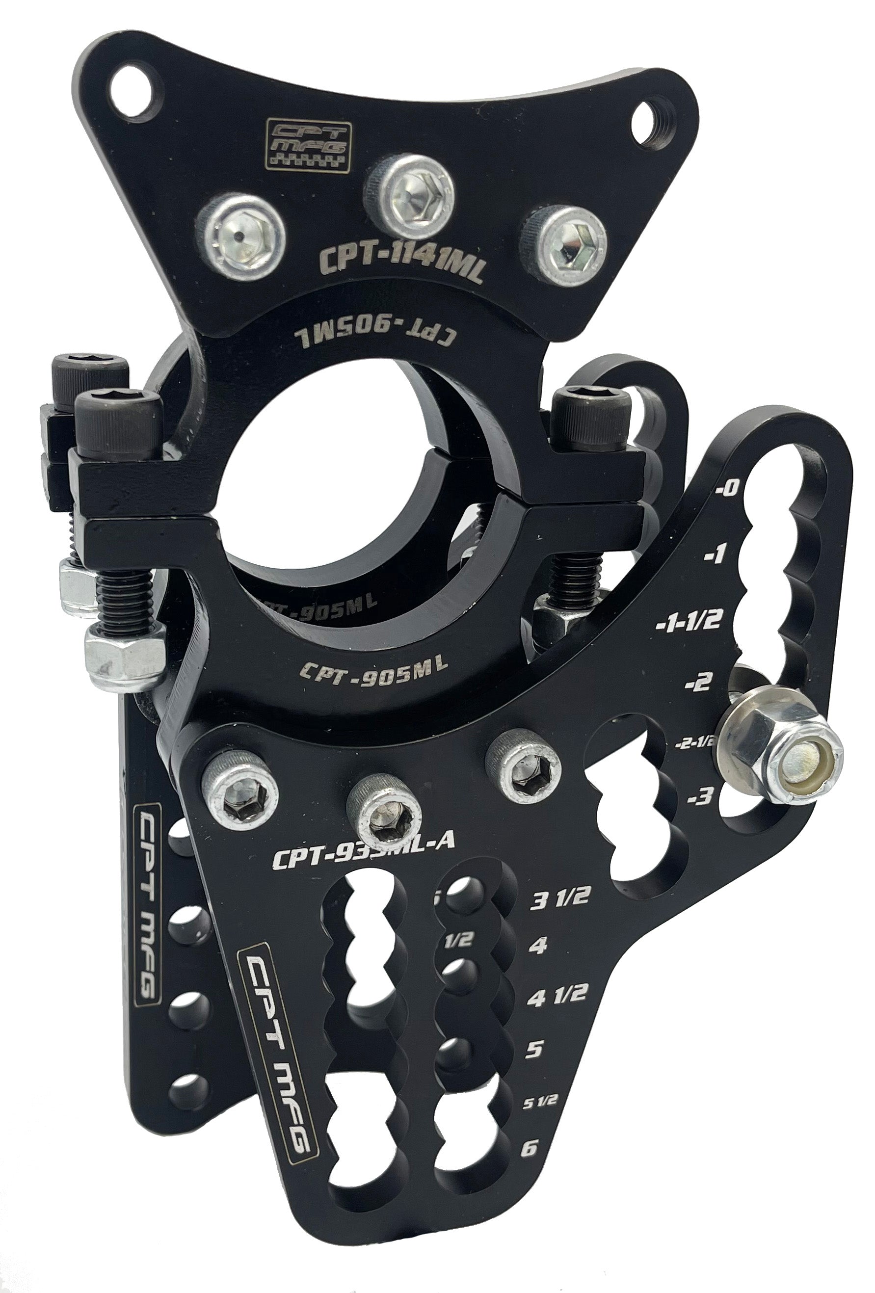 MOD LITE MODULAR HOUSING DOUBLE SHEAR MODULAR 2 LINK BRACKET W/ CALIPER BRACKET- Part#: CPT-905ML-C-AL