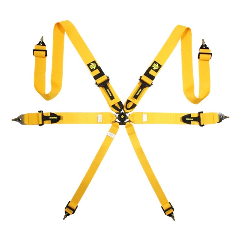 Corsa Harness 6 Point 3x3x2 Yellow Clip in Cam