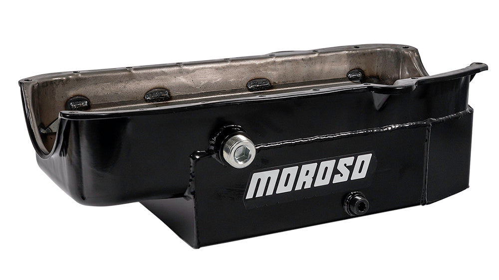 SBC 8qt CT Oil Pan - LH Dipstick