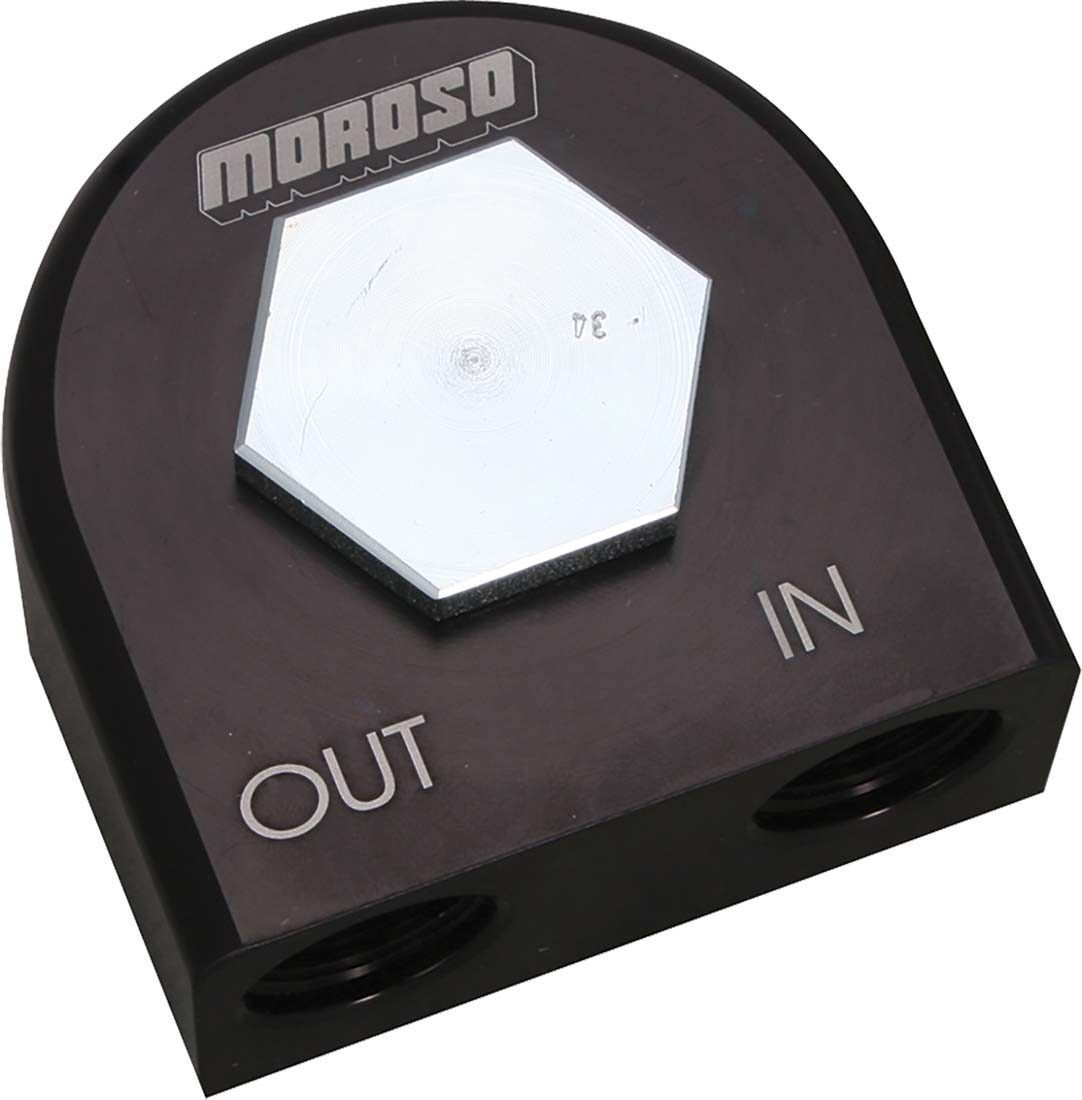 Oil Filter Adapter 90-Deg Remote  13/16-16