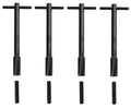 Valve Cover Wing Nut 4pk Black