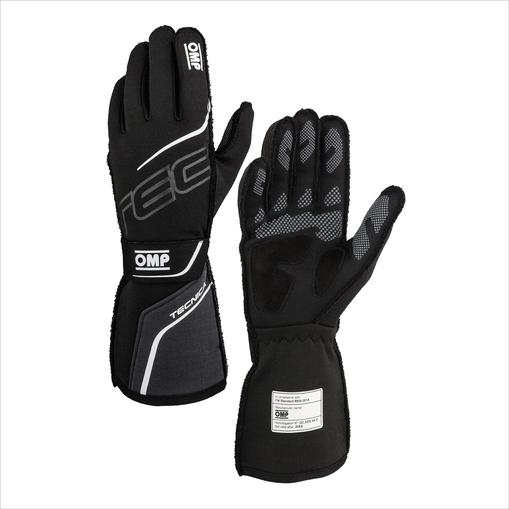 TECNICA GLOVES FIA 8856- 2018 BLACK / ANTHRACITE