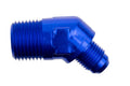 4AN 45Deg Male Adapt 1/8in NPT ML Blue