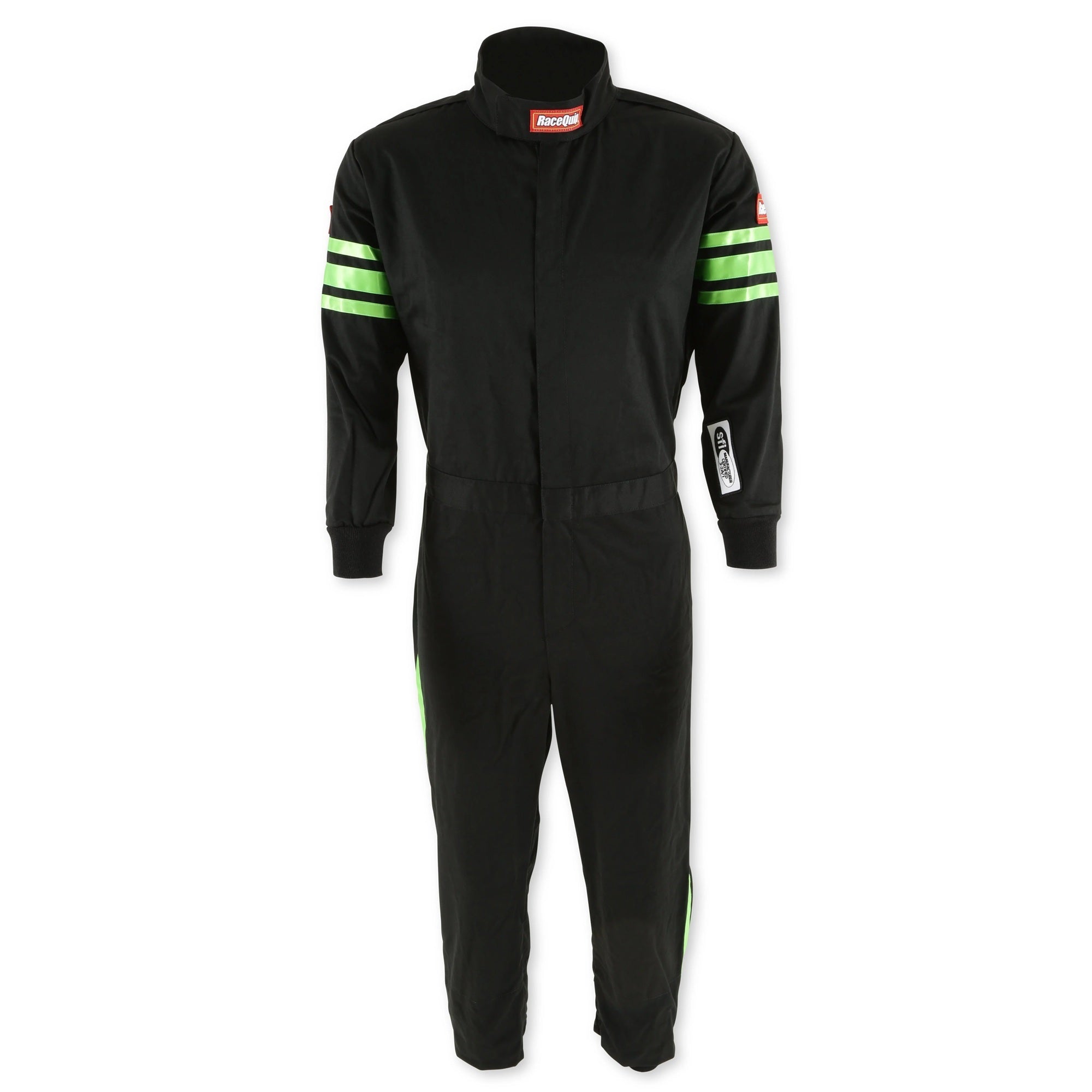 Black Suit Single Layer Kids Large Green Trim