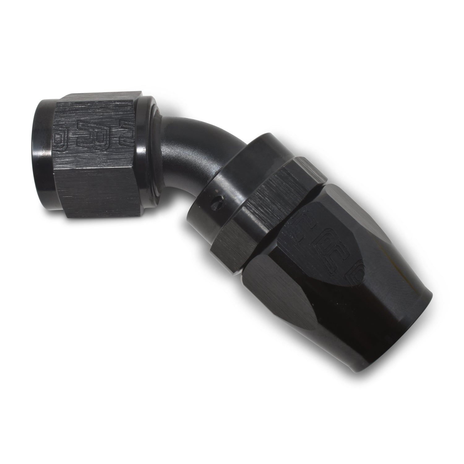 20AN 45Deg Hose End Black
