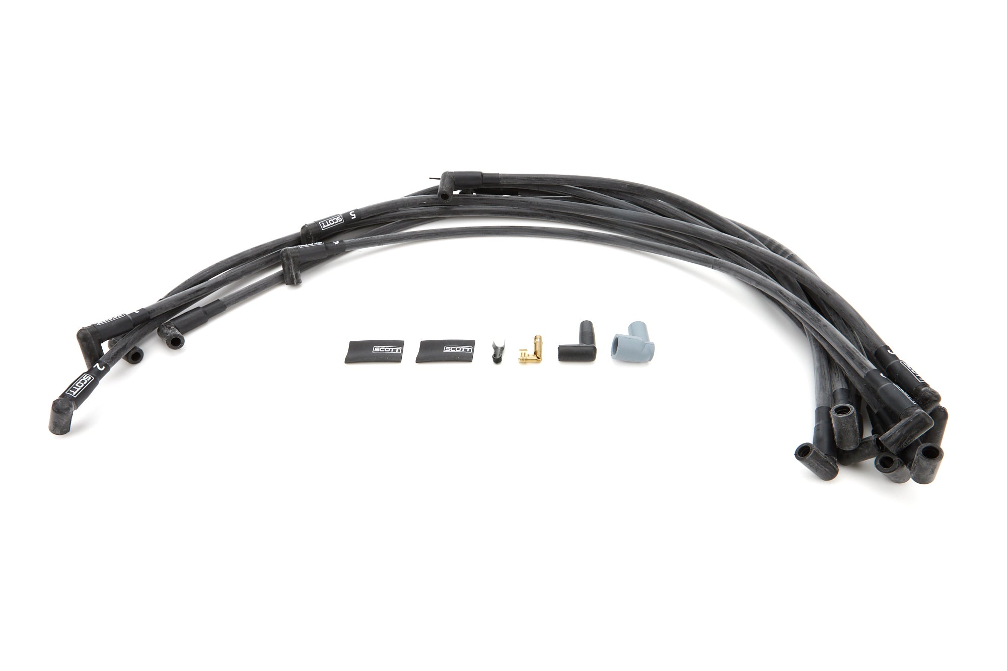 RS Customs SBC Spark Plug Wire Set 90-Degree - Black