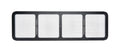 Nose Screen Lower Black Aluminum